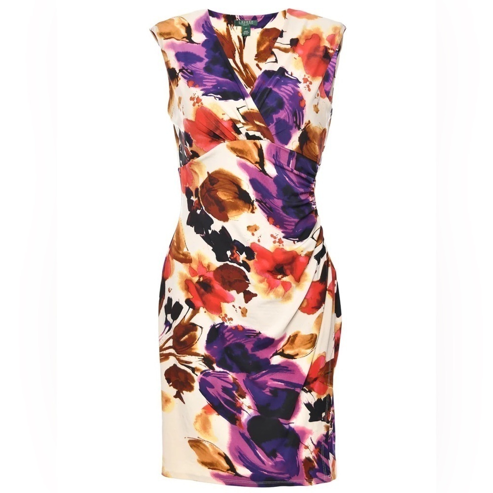 LAUREN RALPH LAUREN | Floral Print Sleeveless Dress